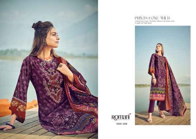 Romani Aarzu Vol-15 Cotton Pakistani Suits Surat Wholesaler (8 pcs Catalogue)
