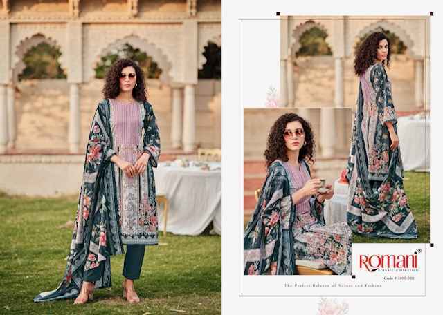 Romani Saniya Cotton Pakistani Salwar Kameez Online shopping ( 8 pcs Catalogue )