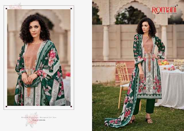 Romani Saniya Cotton Pakistani Salwar Kameez Online shopping ( 8 pcs Catalogue )