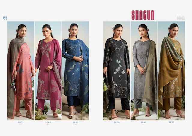 Rupali Fashion Shagun Viscouse Musline Dress Material ( 6 pcs Catalogue )