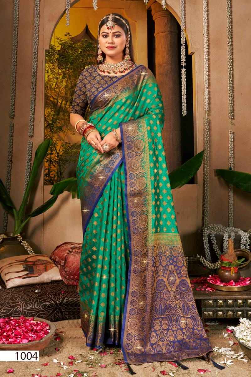 Saroj Vrindavan Dola Saroski Vol 1 Dola Silk Wholesale Saree Market ( 6 Pcs Catalogue )