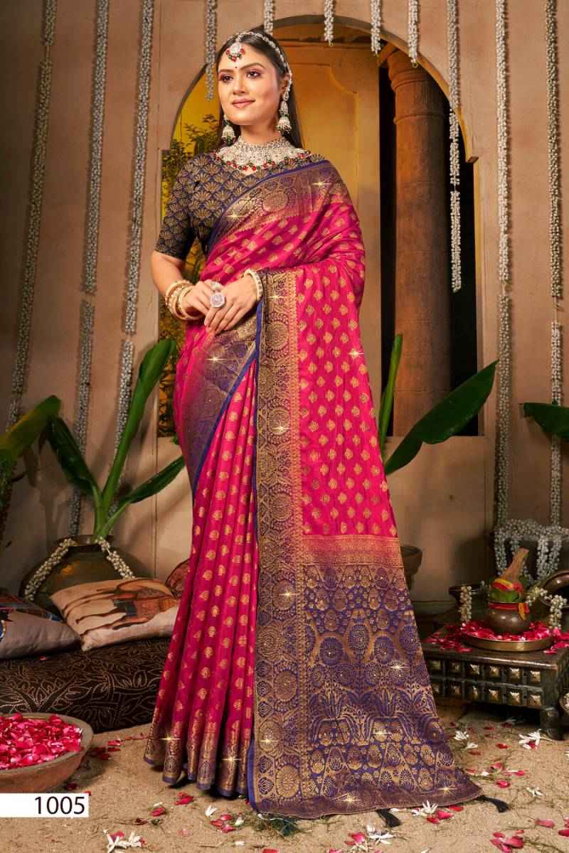 Saroj Vrindavan Dola Saroski Vol 1 Dola Silk Wholesale Saree Market ( 6 Pcs Catalogue )