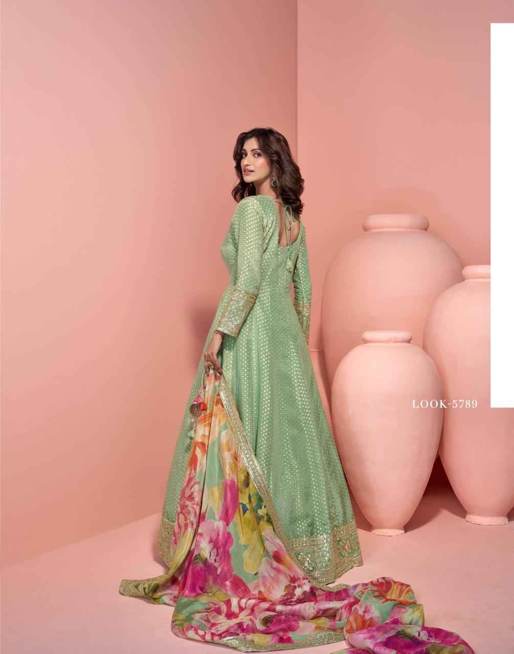 Sayuri Designer Sikha Readymade Viscouse Organza Silk Dress Wholesale Price ( 3 Pcs Catalog )