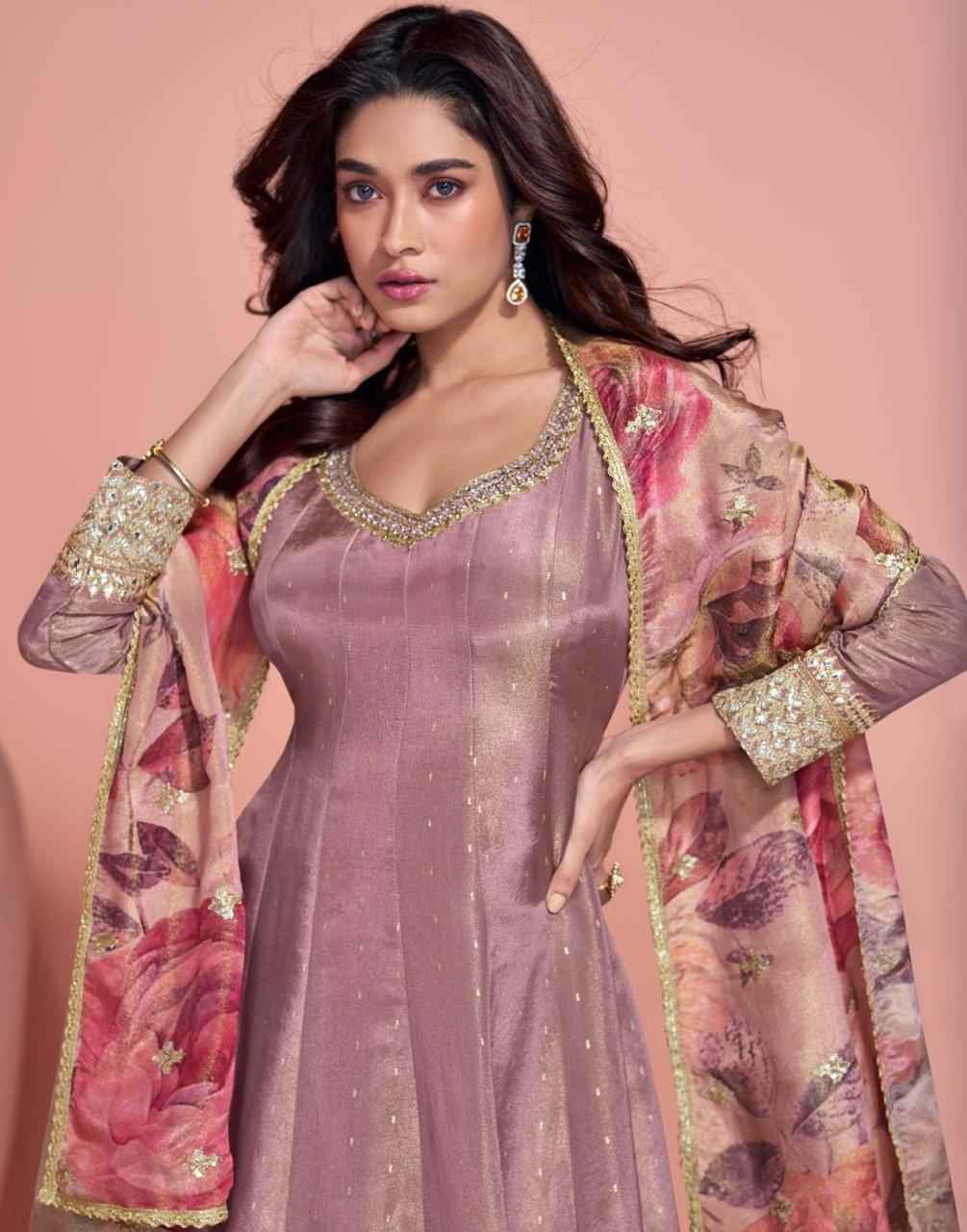 Sayuri Designer Sikha Readymade Viscouse Organza Silk Dress Wholesale Price ( 3 Pcs Catalog )