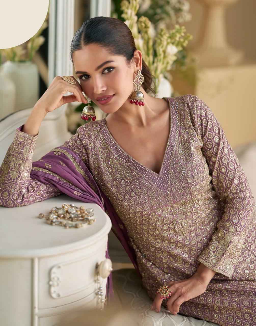 Sayuri Designer Virasat Readymade Georgette Dress Wholesale Price ( 3 Pcs Catalog )