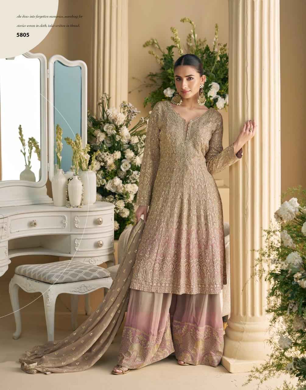Sayuri Designer Virasat Readymade Georgette Dress Wholesale Price ( 3 Pcs Catalog )