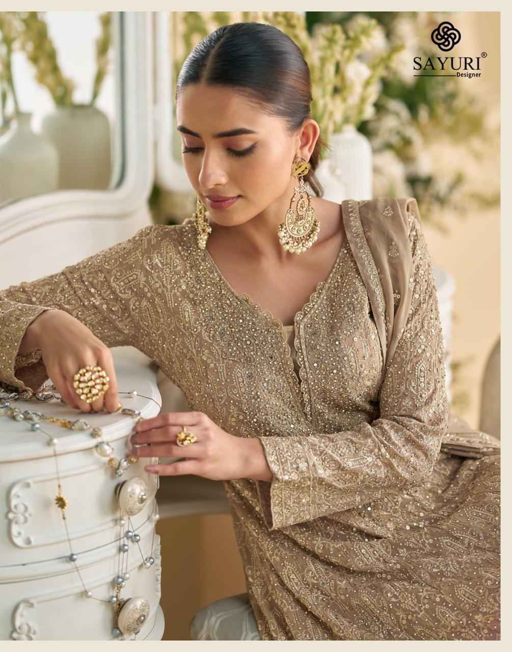 Sayuri Designer Virasat Readymade Georgette Dress Wholesale Price ( 3 Pcs Catalog )