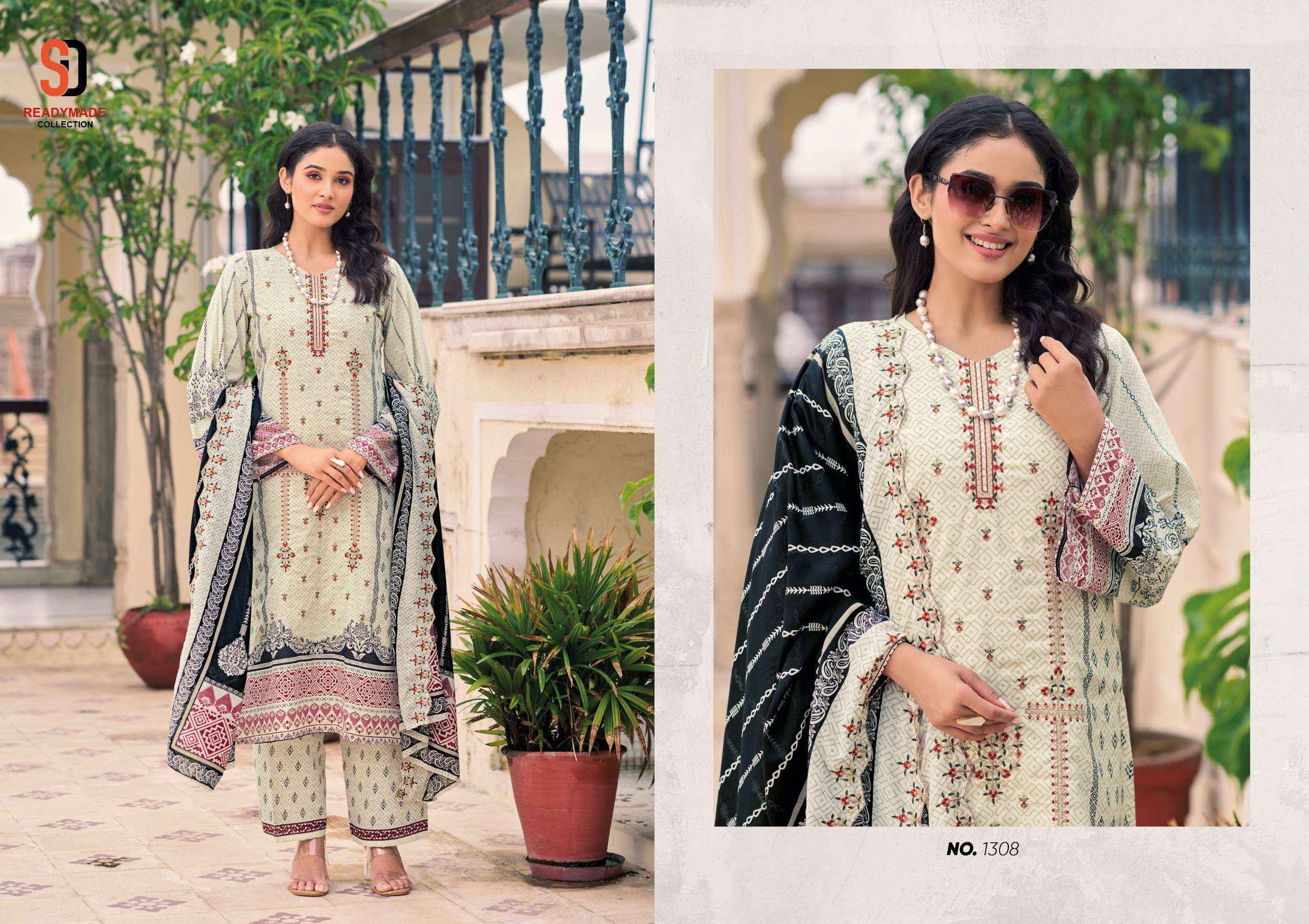 Shraddha Designer Bin Saeed Vol 13 Cotton  Readymade Pakistani suits ( 8 pcs Catalogue )