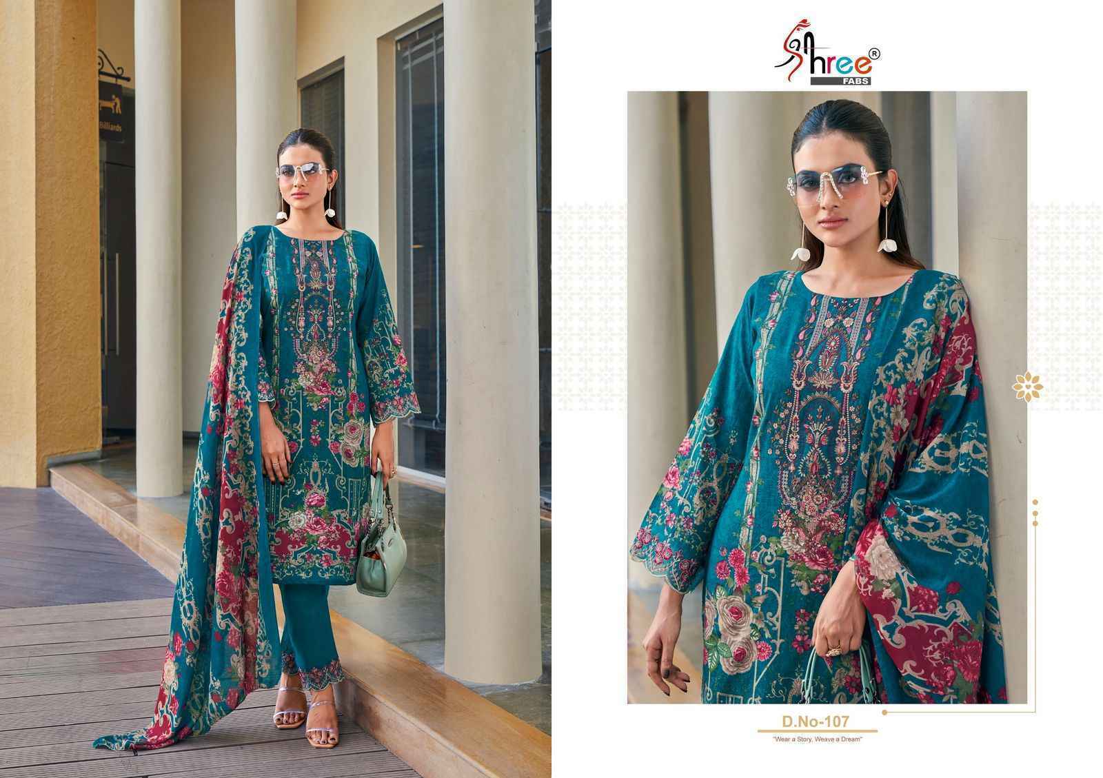 Shree Fabs Khadiza Cotton Pakistani Suits Latest Catalog  (8 pcs Catalogue)