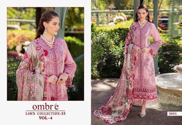 Shree Fabs Ombre 25 Vol 4 Cotton Pakistani Suits - Surat Wholesale Market (7 pcs Catalogue)