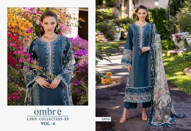 Shree Fabs Ombre 25 Vol 4 Cotton Pakistani Suits - Surat Wholesale Market (7 pcs Catalogue)
