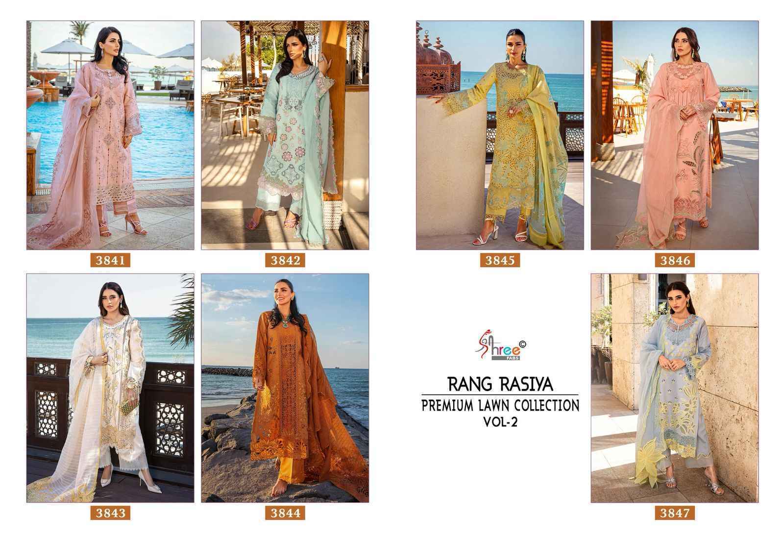Shree Fabs Rang Rasiya Vol 2 Cotton Pakistani Suits (7 pcs Catalogue)