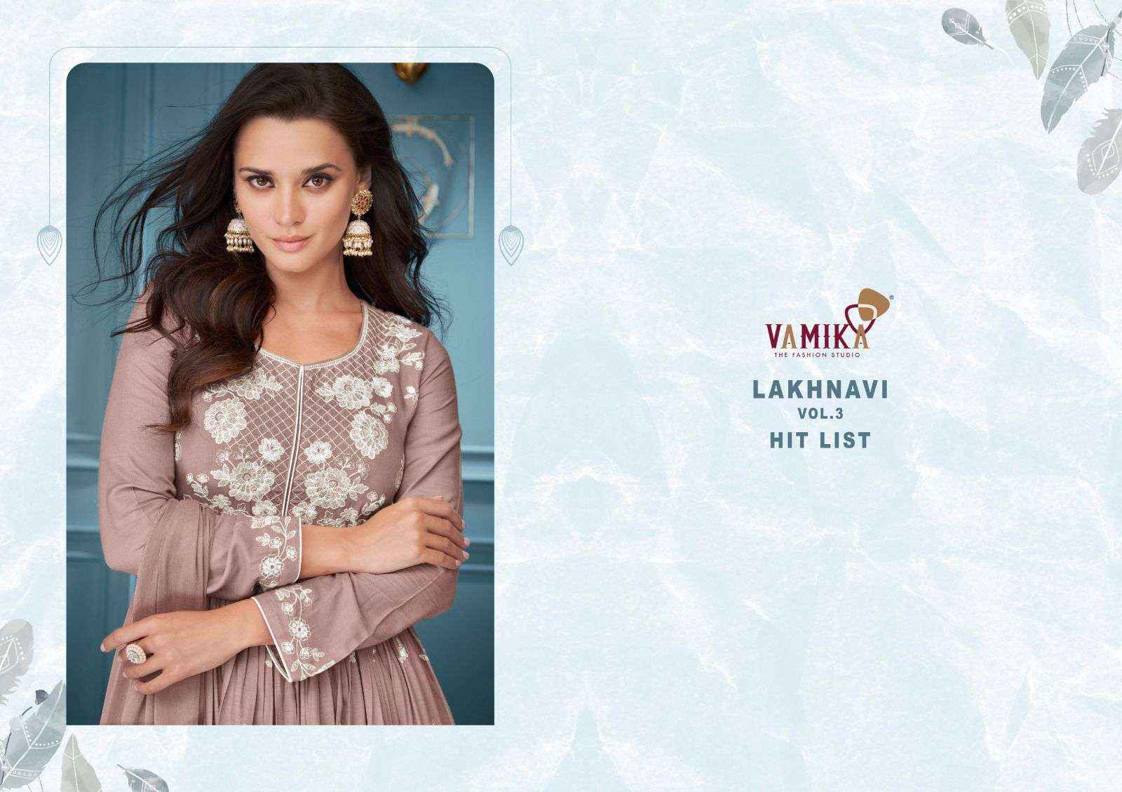 Vamika Lakhnavi Vol 3 Hit List Readymade Suit Wholesale Price ( 5 Pcs Catalog )