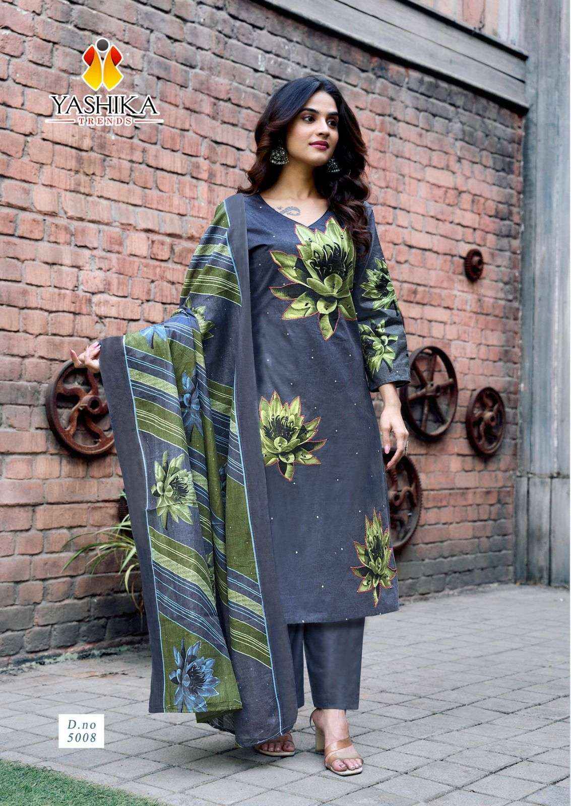 Yashika Dua Vol 5 Pure Cotton With Hand Work Dress Material ( 8 Pcs Catalogue )
