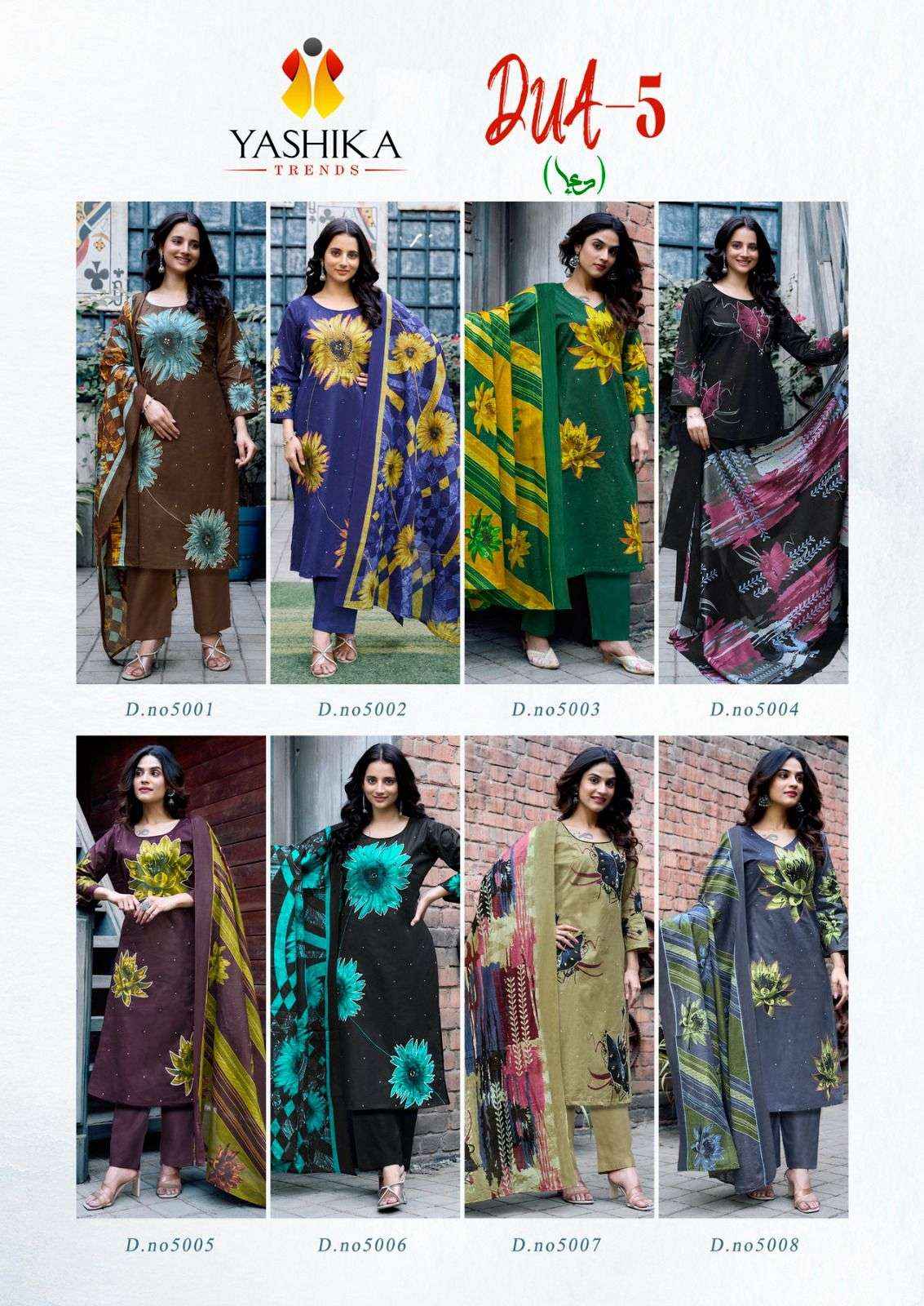 Yashika Dua Vol 5 Pure Cotton With Hand Work Dress Material ( 8 Pcs Catalogue )