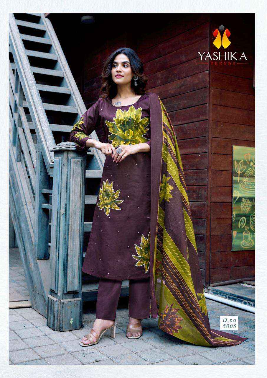 Yashika Dua Vol 5 Pure Cotton With Hand Work Dress Material ( 8 Pcs Catalogue )