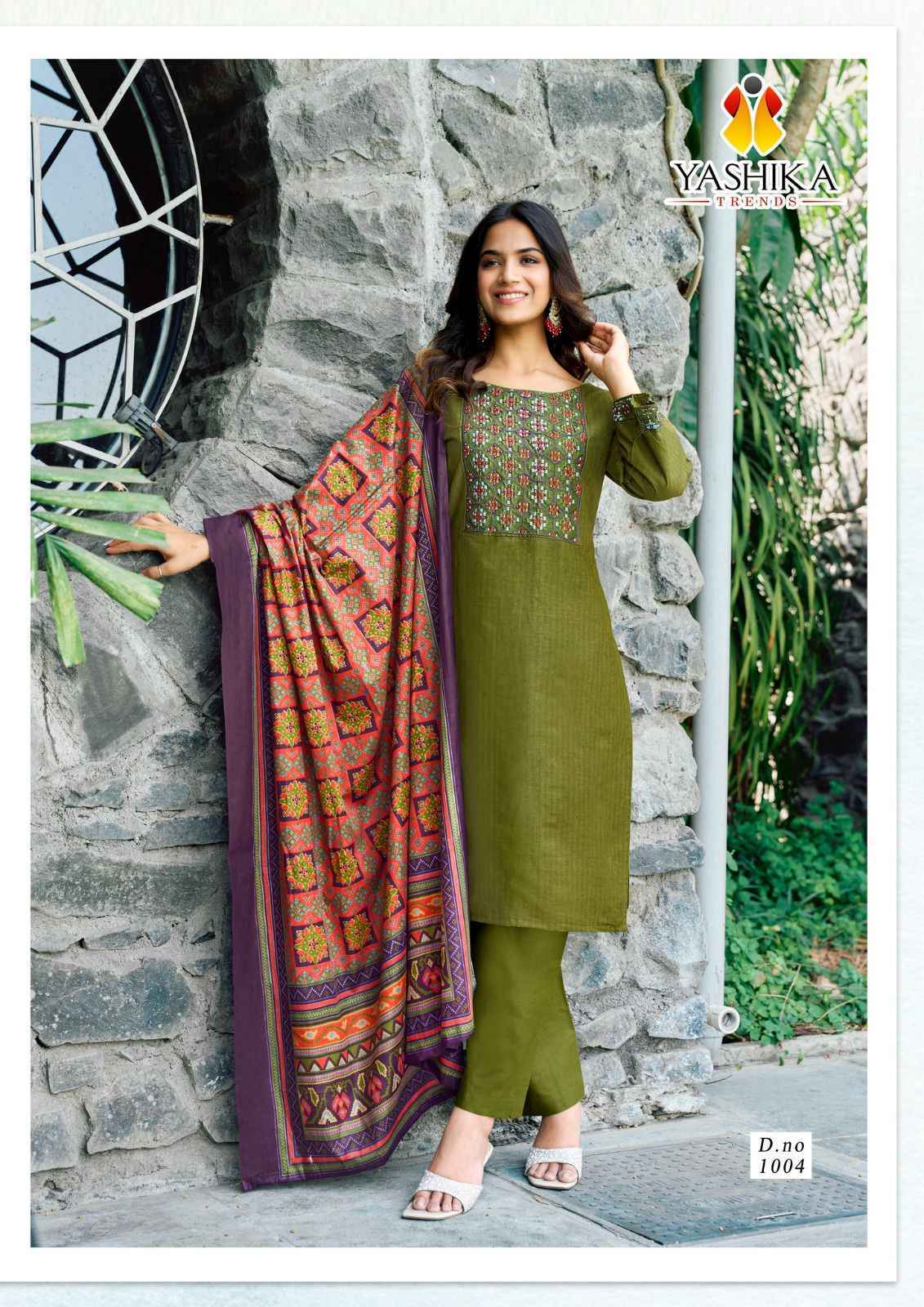 Yashika Trends Shanaya Cotton Dress Material Wholesale Price ( 8 pcs Catalogue )