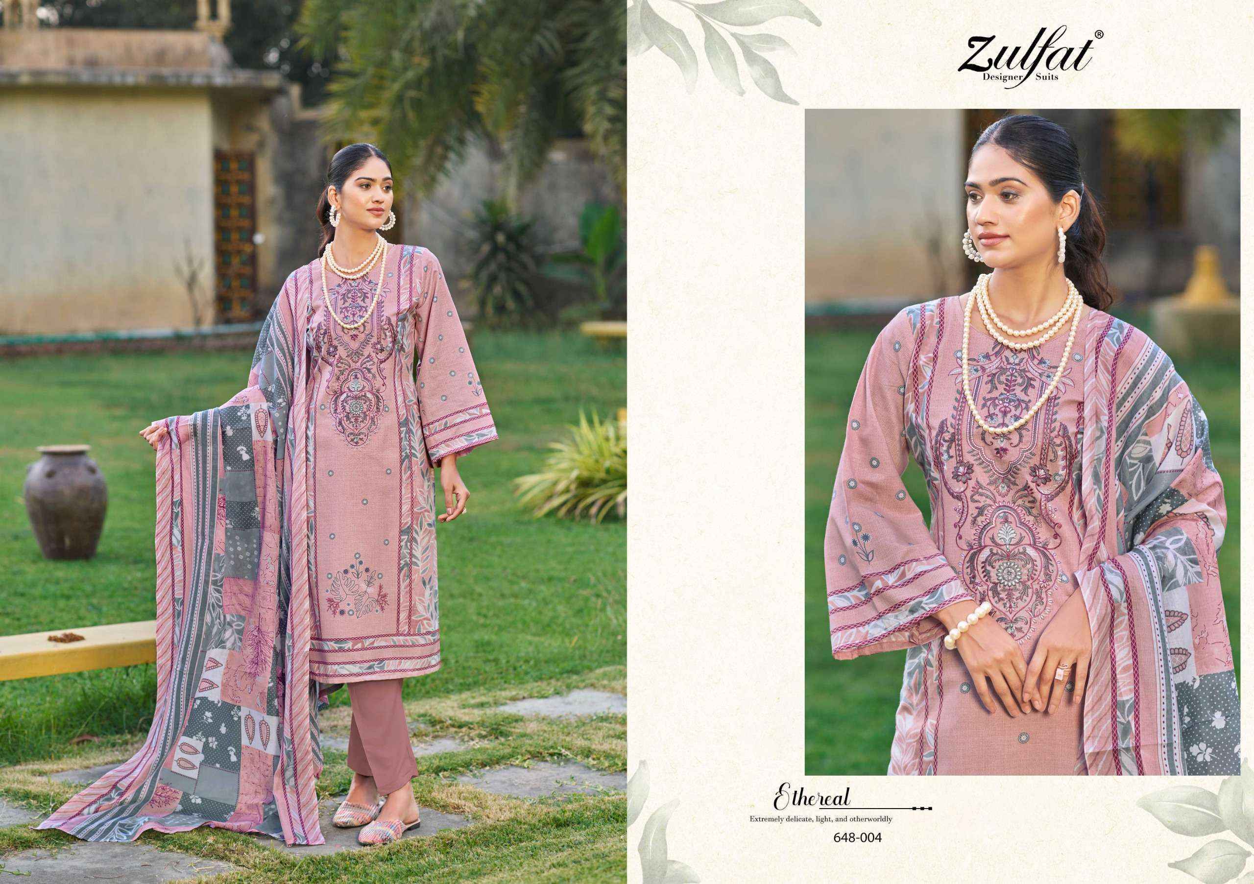 Zulfat Designer Gulnaaz Vol-3 Cotton Dress Material ( 8 pcs Catalogue)