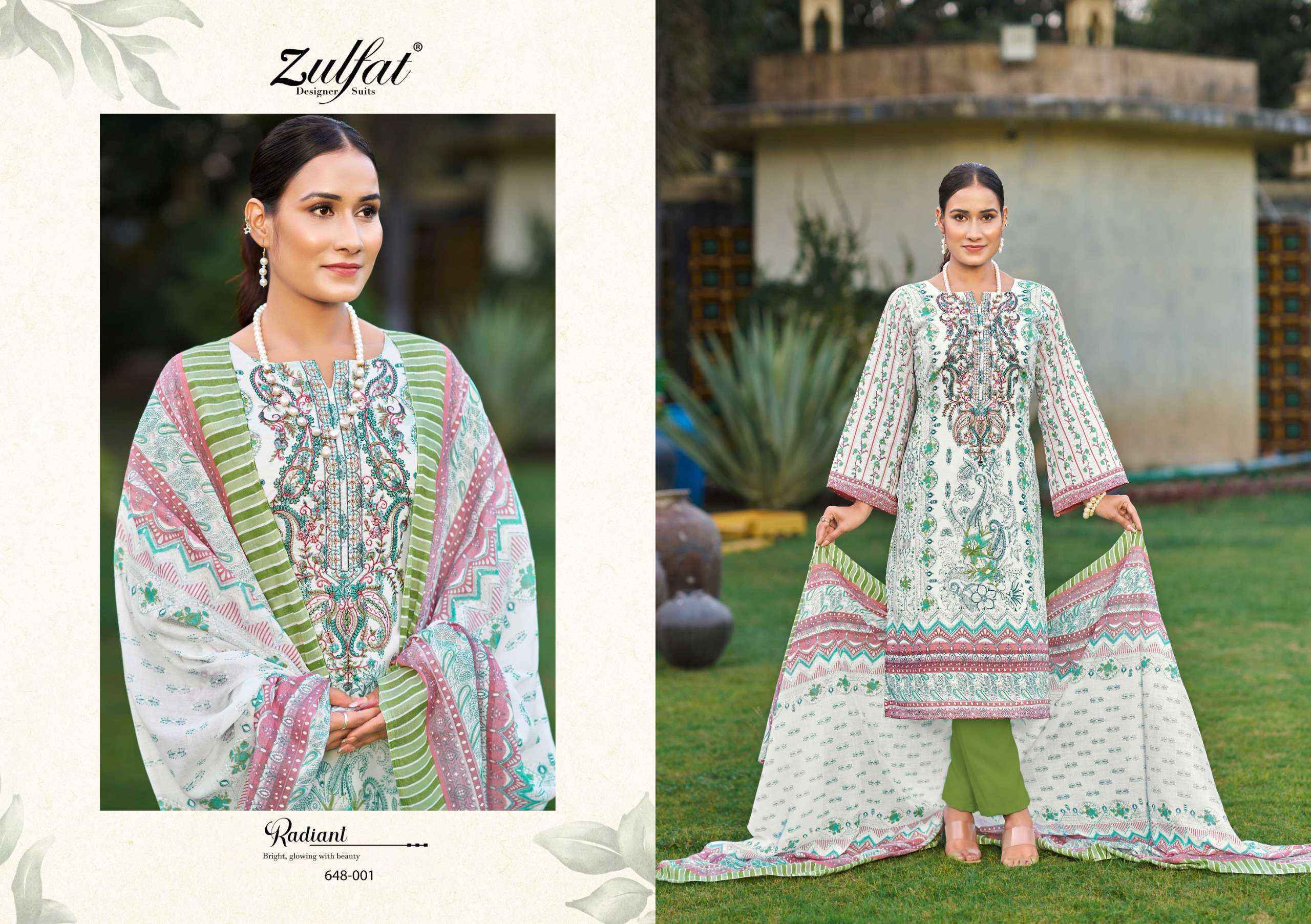Zulfat Designer Gulnaaz Vol-3 Cotton Dress Material ( 8 pcs Catalogue)