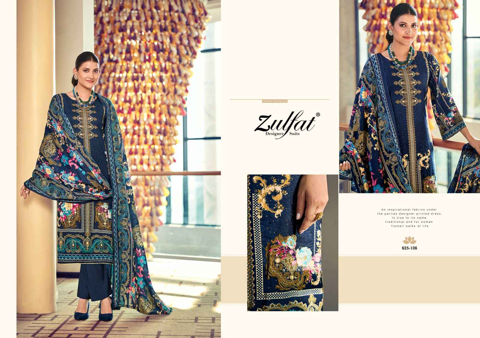 Zulfat Designer Kalki Wholesale Dress Material Online Shopping ( 6 Pcs Catalogue )