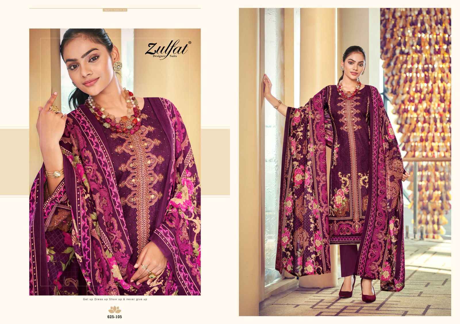 Zulfat Designer Kalki Wholesale Dress Material Online Shopping ( 6 Pcs Catalogue )