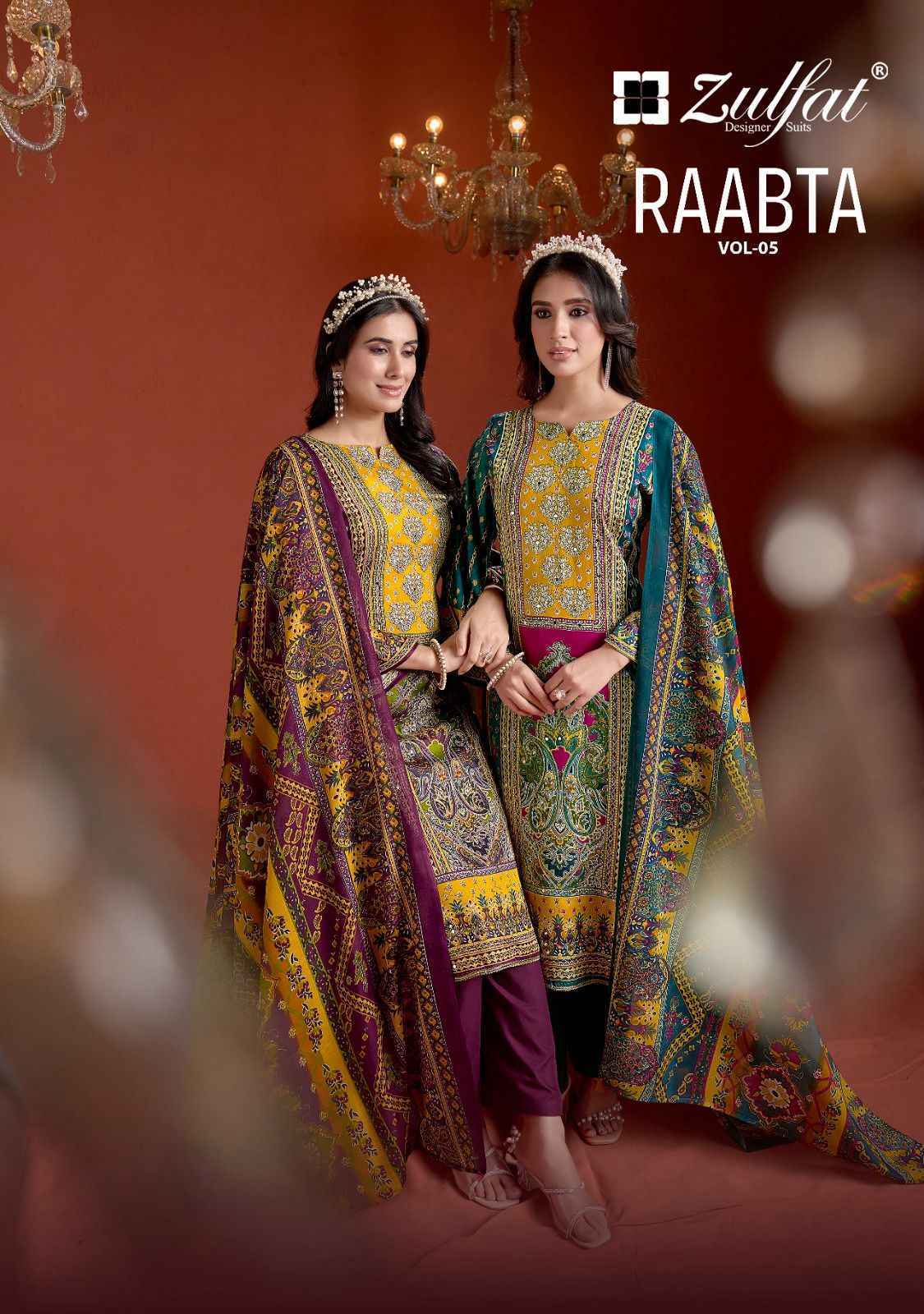 Zulfat Designer Raabta Vol 5 Jam Cotton Suits - Wholesale Factory ( 6 pcs Catalogue )