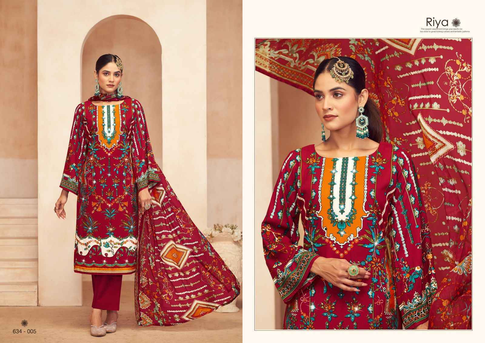 Zulfat Designer Riya Pakistani Suits ( 6 pcs Catalogue )