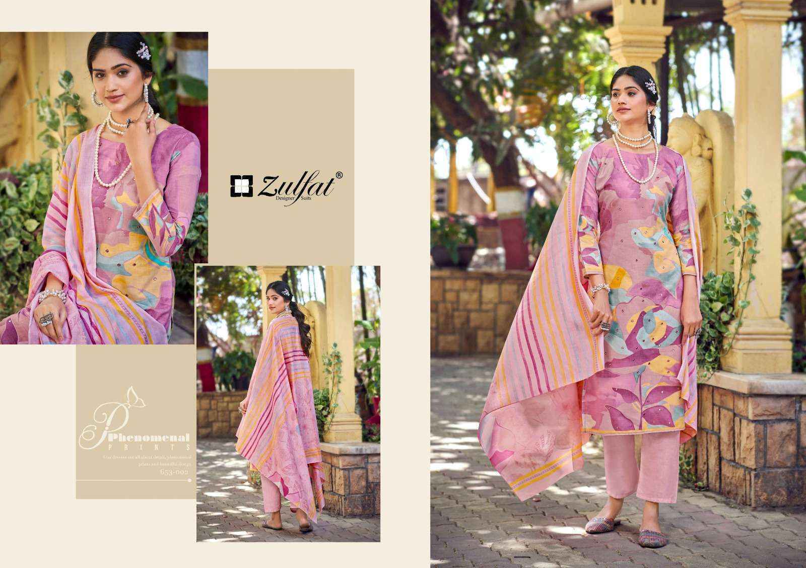 Zulfat Designer Summer Shine Vol-2 Cotton Suits (6 pcs Catalogue)