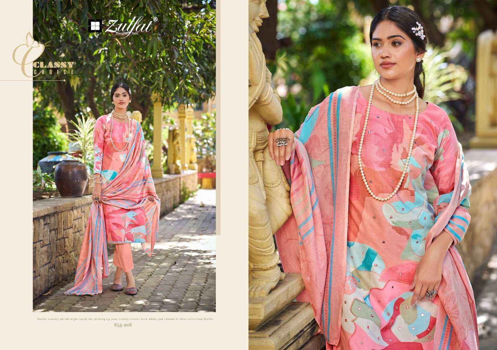 Zulfat Designer Summer Shine Vol-2 Cotton Suits (6 pcs Catalogue)