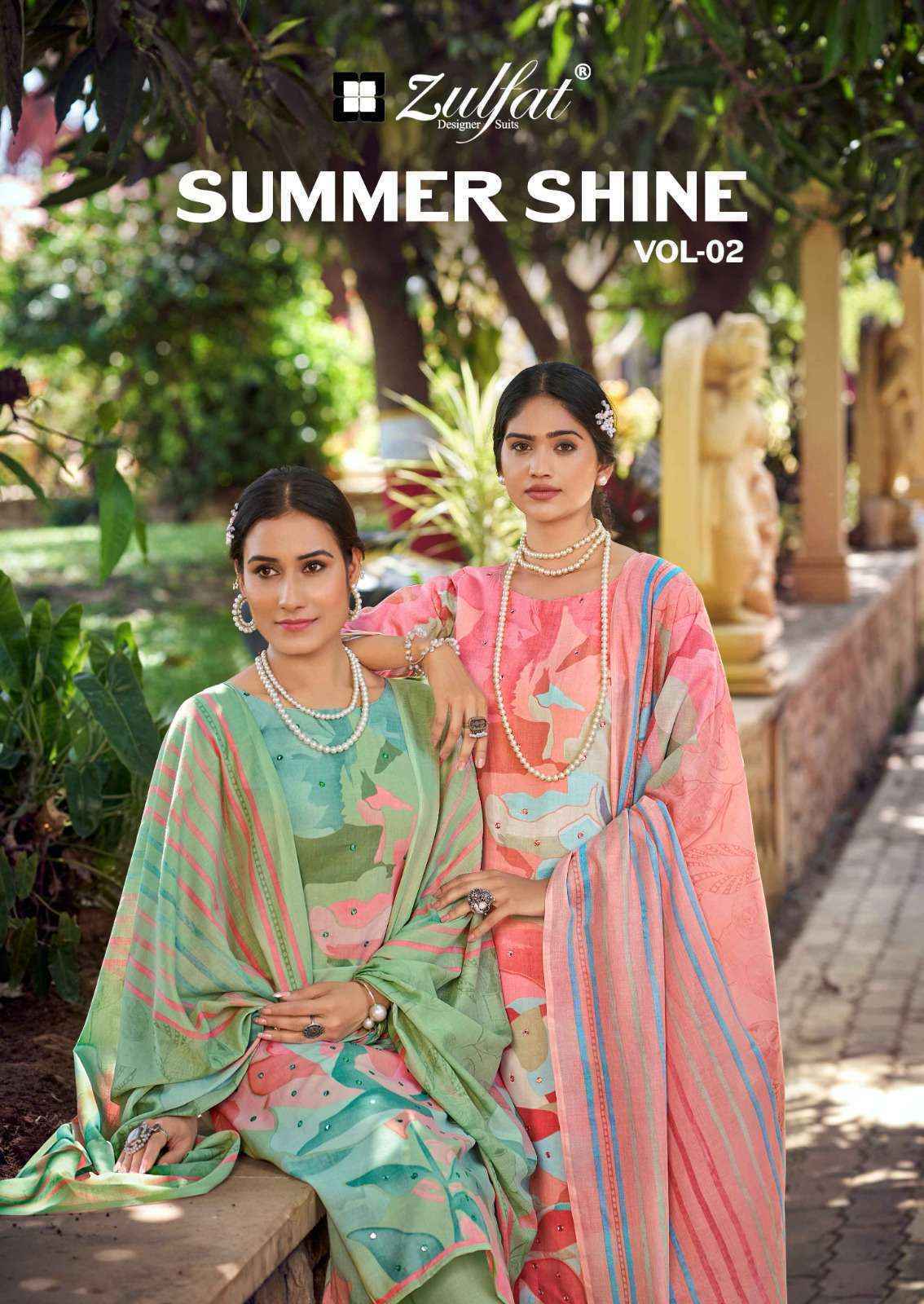 Zulfat Designer Summer Shine Vol-2 Cotton Suits (6 pcs Catalogue)