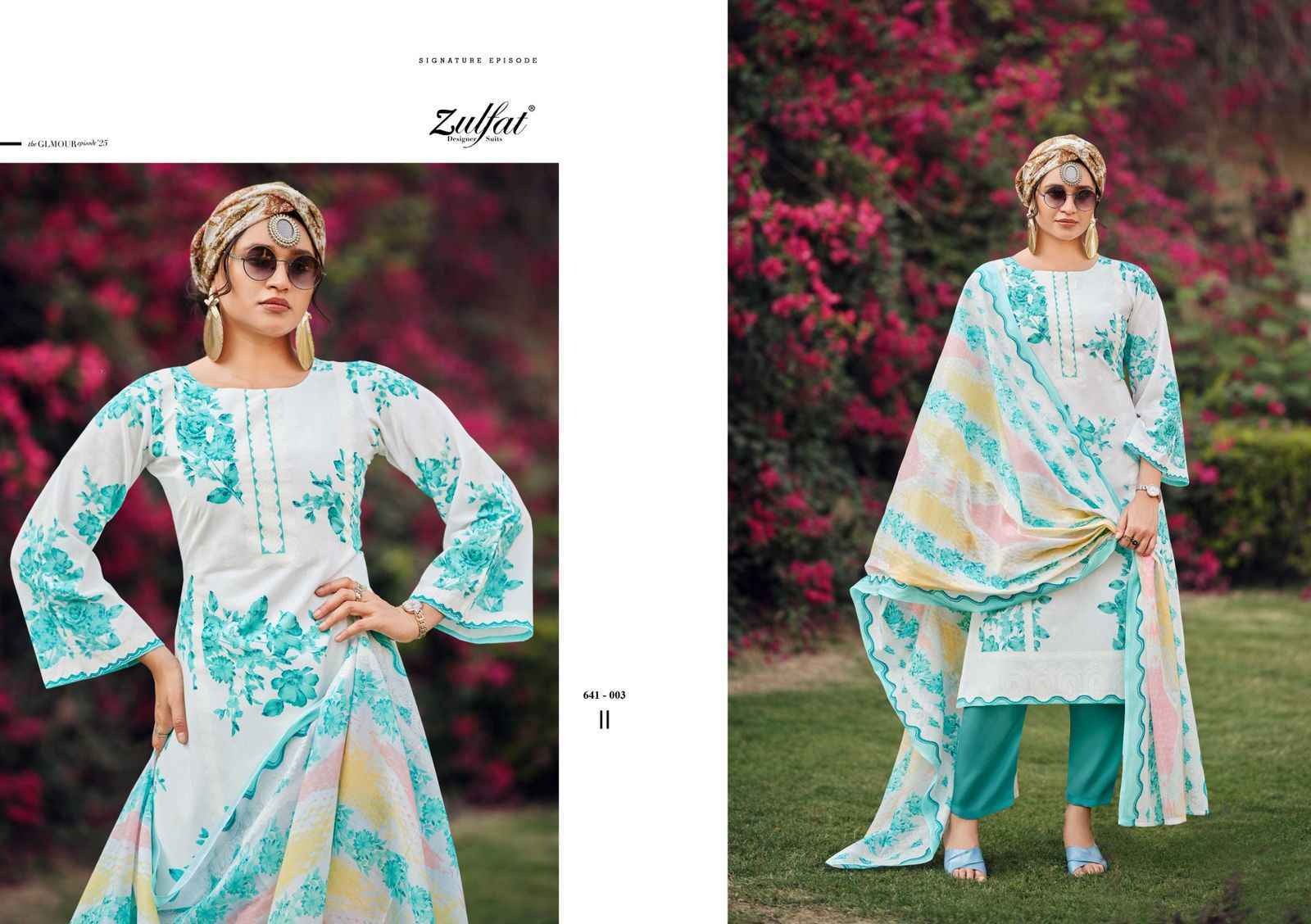 Zulfat Iconic Cotton Suits  Wholesale Market Surat ( 8 pcs Catalogue )