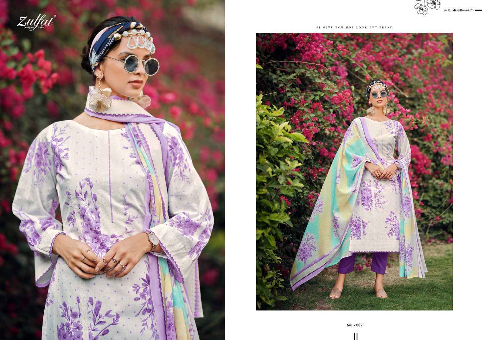 Zulfat Iconic Cotton Suits  Wholesale Market Surat ( 8 pcs Catalogue )