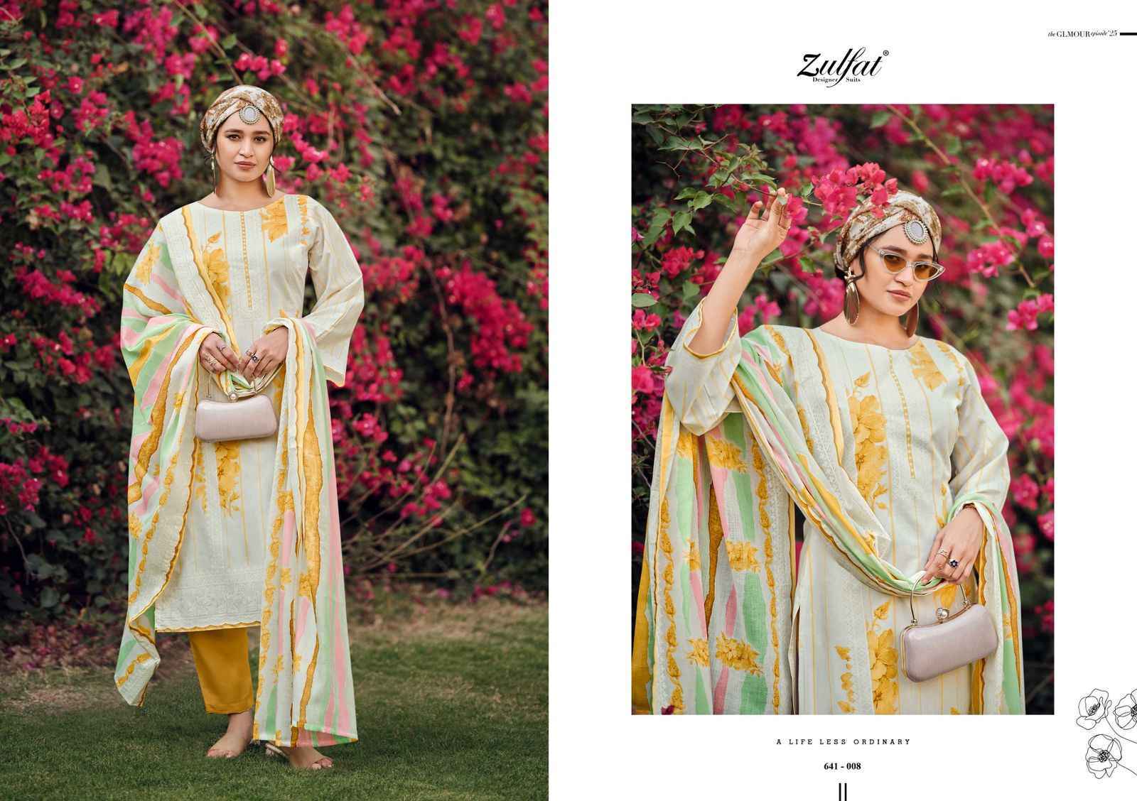 Zulfat Iconic Cotton Suits  Wholesale Market Surat ( 8 pcs Catalogue )