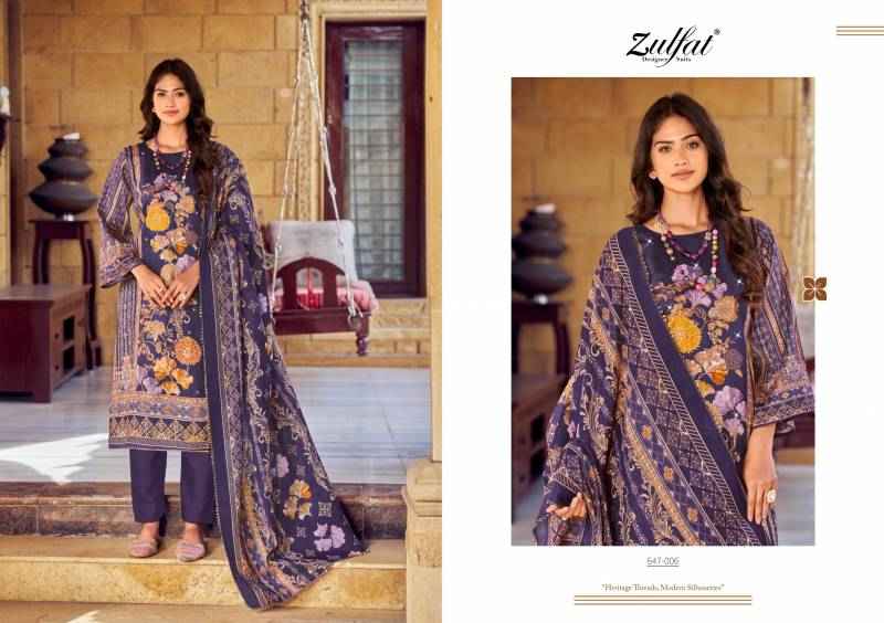 Zulfat Sangini Vol 6 Fancy Work Jam Cotton Suits Latest Catalog ( 6 Pcs Catalogue )