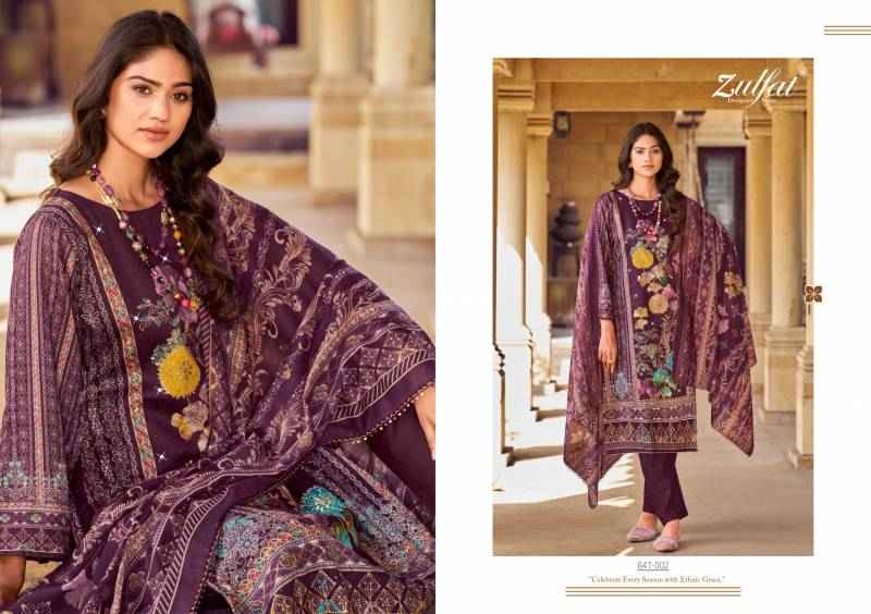 Zulfat Sangini Vol 6 Fancy Work Jam Cotton Suits Latest Catalog ( 6 Pcs Catalogue )