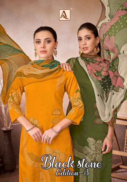 Alok Black Stone Edition 3 Zam Dress Material ( 4 pcs Catalogue )