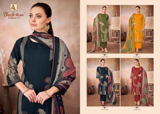 Alok Black Stone Edition 3 Zam Dress Material ( 4 pcs Catalogue )