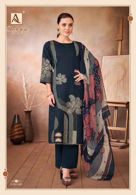 Alok Black Stone Edition 3 Zam Dress Material ( 4 pcs Catalogue )