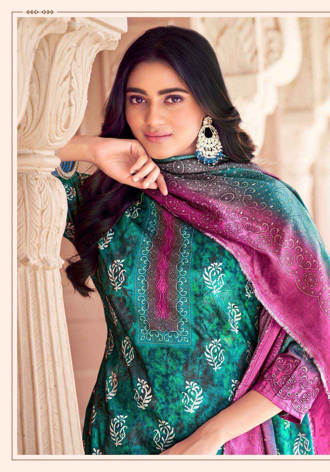 Alok Suit Cardle Light Fancy Work Cotton Pakistani Salwar Suits ( 4 Pcs Catalogue )