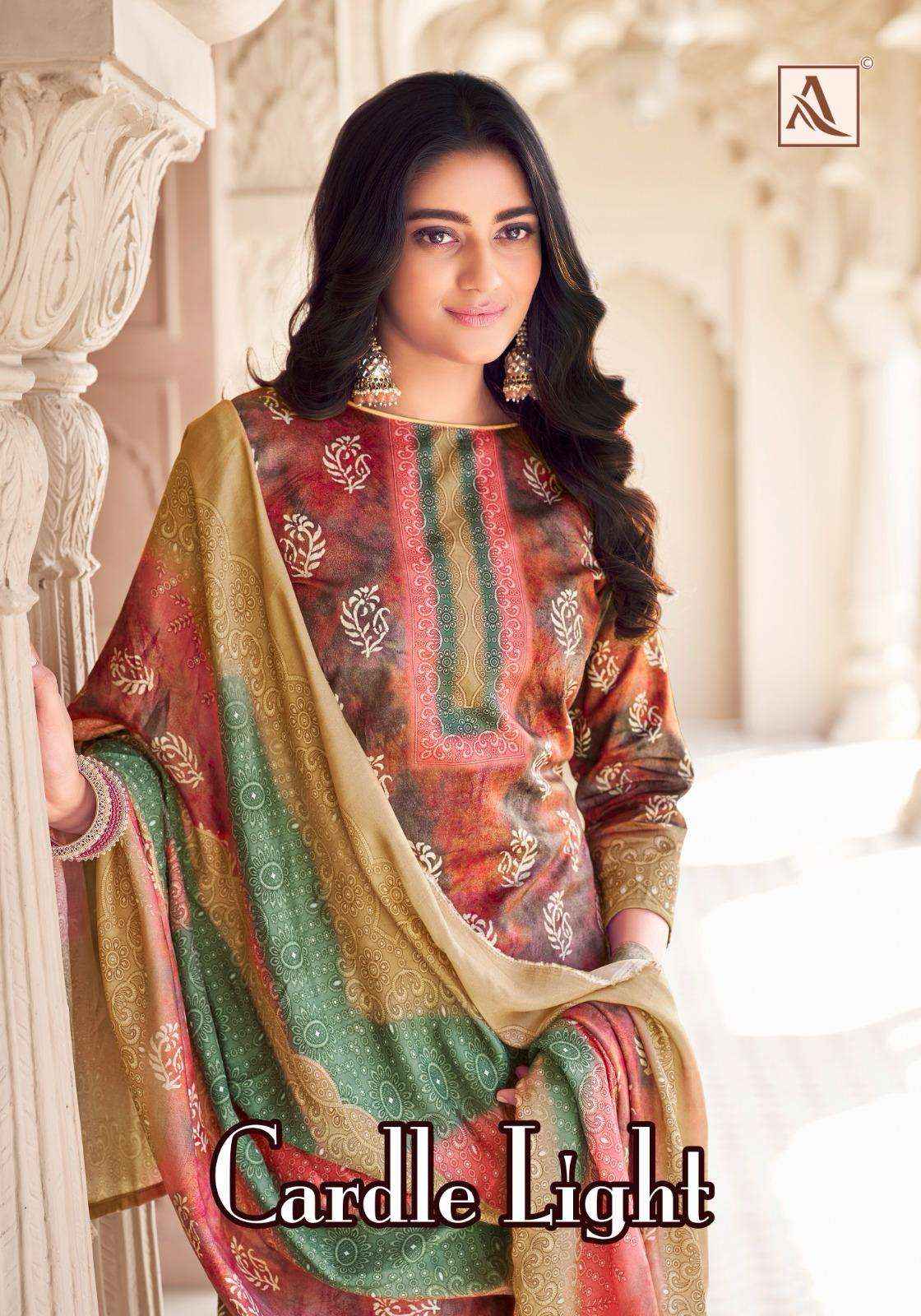 Alok Suit Cardle Light Fancy Work Cotton Pakistani Salwar Suits ( 4 Pcs Catalogue )