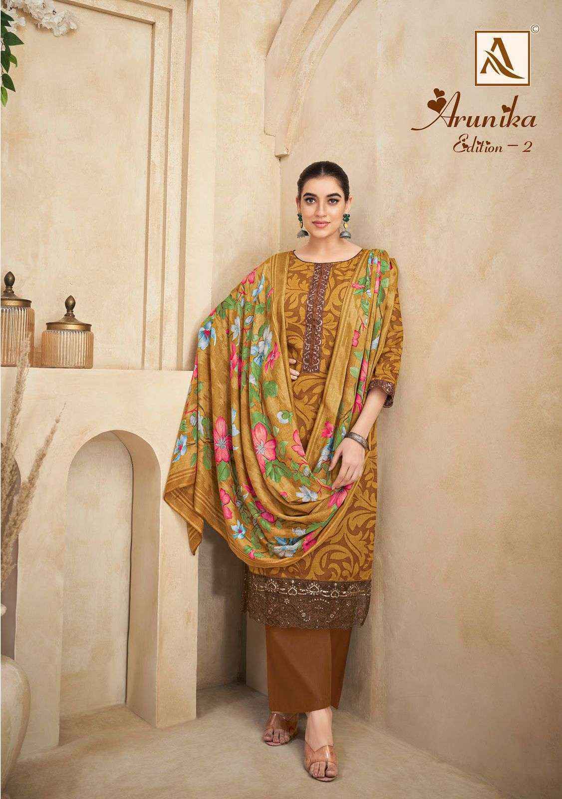 Alok Suits Arunika Edition 2 Cambric Cotton Dress Material Wholesale Surat ( 6 Pcs Catalogue )