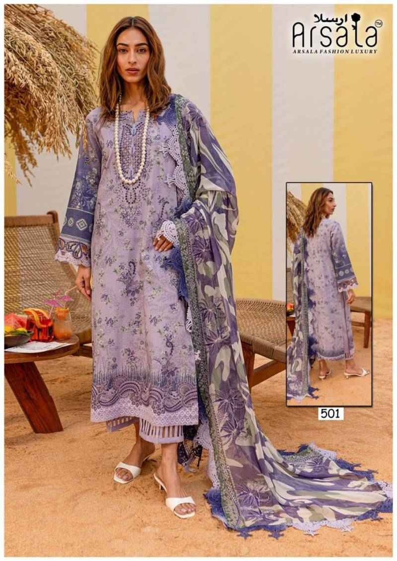 Arsala Amira Heavy Cotton Luxury Vol 5 Dress Material Wholesale Surat ( 6 Pcs Catalogue )
