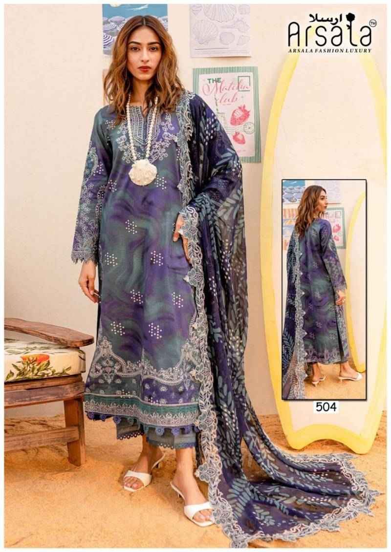 Arsala Amira Heavy Cotton Luxury Vol 5 Dress Material Wholesale Surat ( 6 Pcs Catalogue )