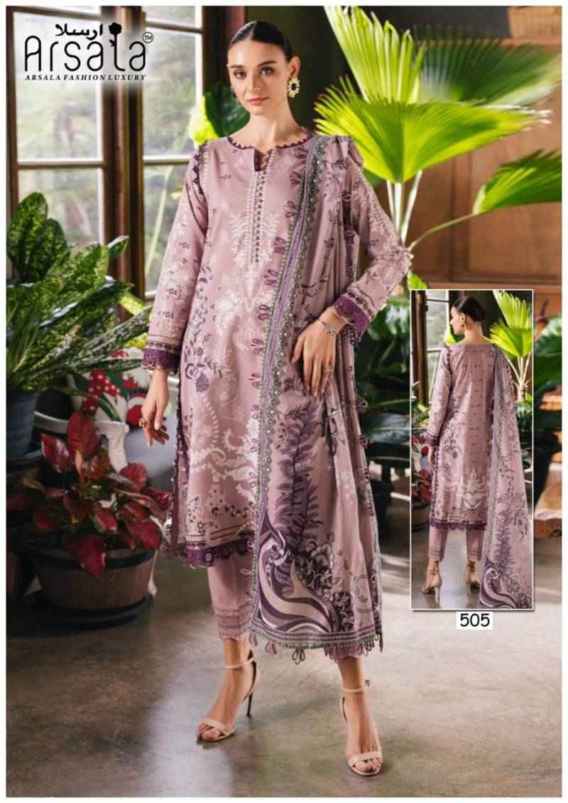 Arsala Amira Heavy Cotton Luxury Vol 5 Dress Material Wholesale Surat ( 6 Pcs Catalogue )