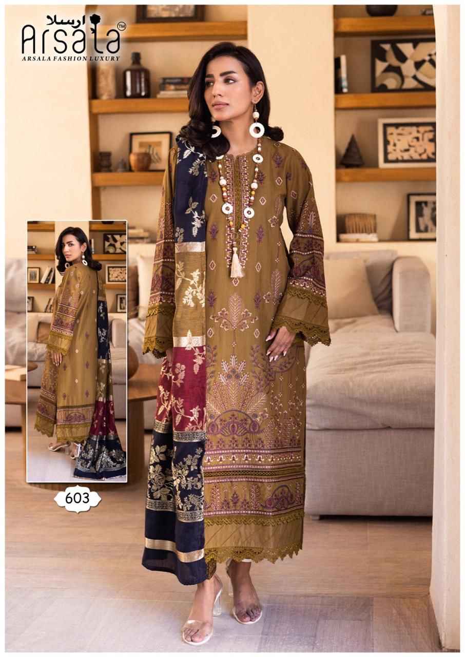 Arsala Fashion Amira Vol 6 Lawn Cotton Pakistani Suits Online Shopping ( 6 pcs Catalogue )