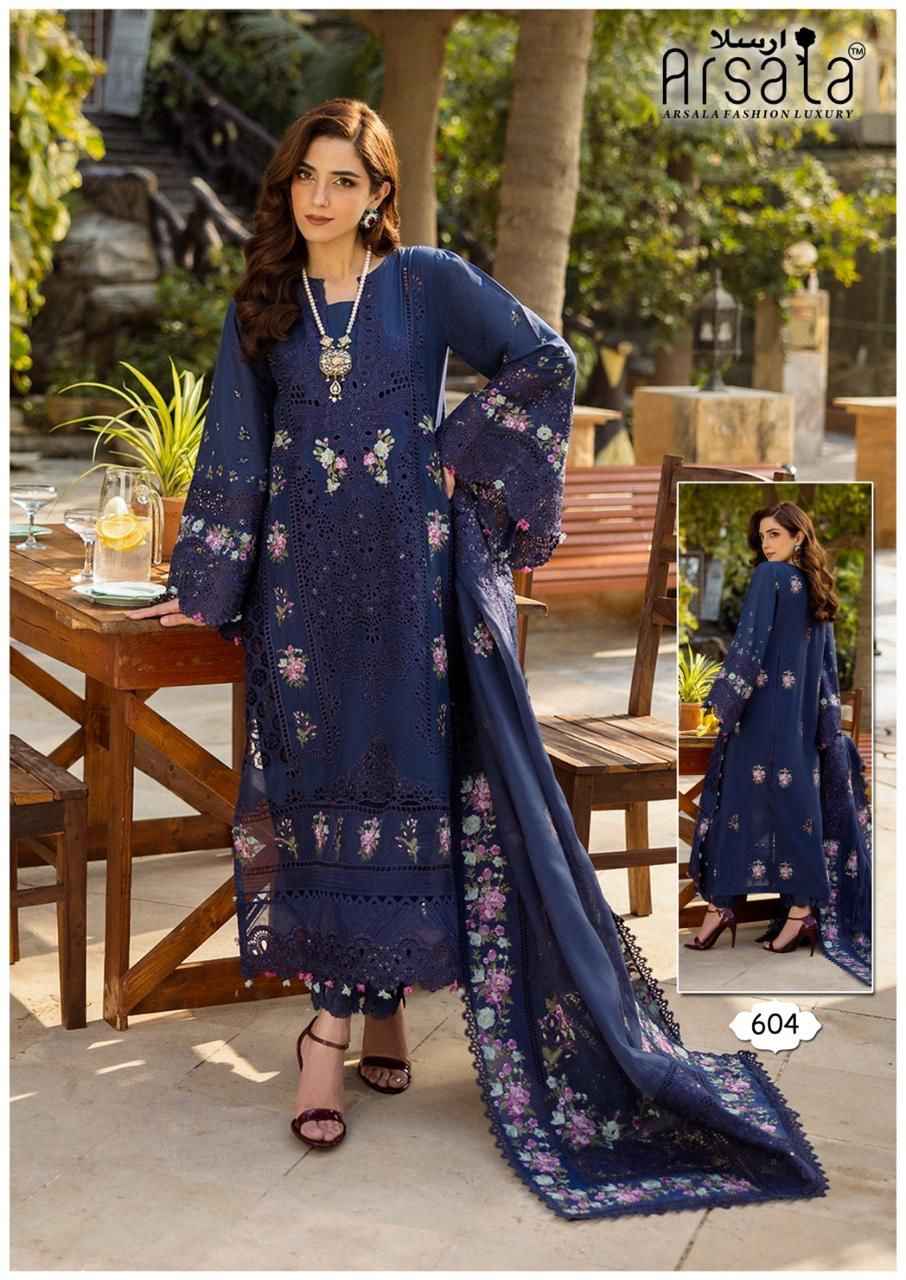Arsala Fashion Amira Vol 6 Lawn Cotton Pakistani Suits Online Shopping ( 6 pcs Catalogue )