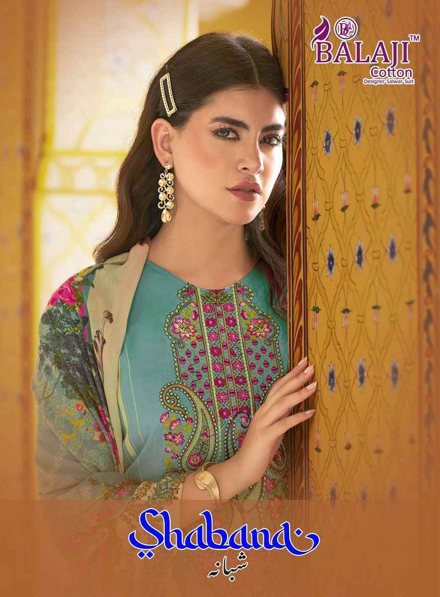 Balaji Shabana Cotton Suits New Catalog Wholesale ( 8 pcs Catalogue )