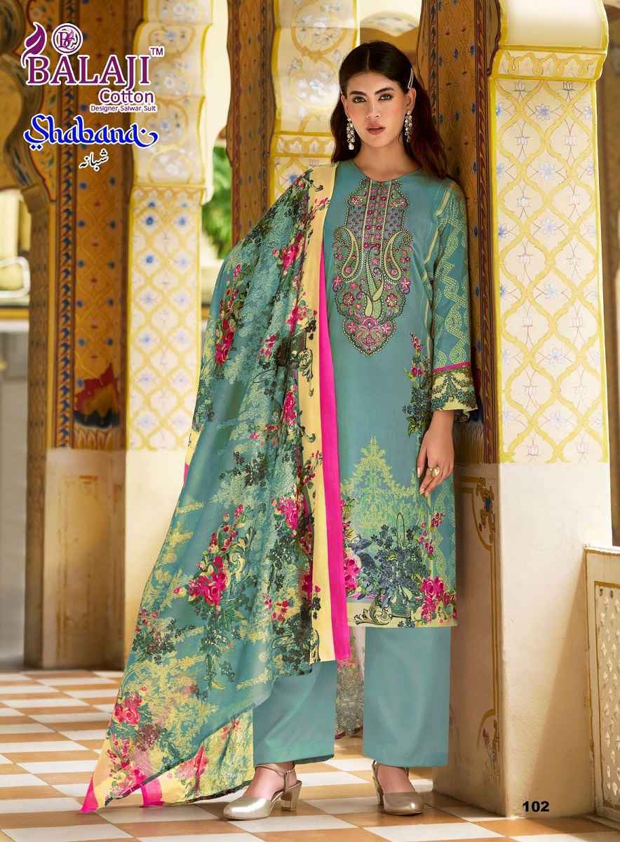 Balaji Shabana Cotton Suits New Catalog Wholesale ( 8 pcs Catalogue )