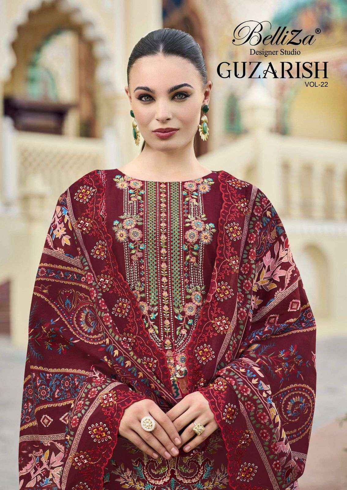 Belliza Designer Guzarish Vol 22 Cotton Pakistani Suits Online Shopping ( 8 pcs Catalogue )