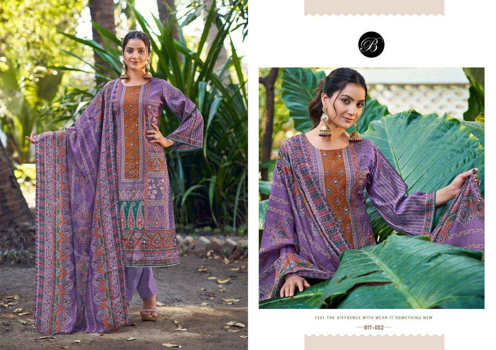 Belliza Nusrat Vol 4 Viscose Musline Suits Wholesale Price ( 6 pcs Catalogue )
